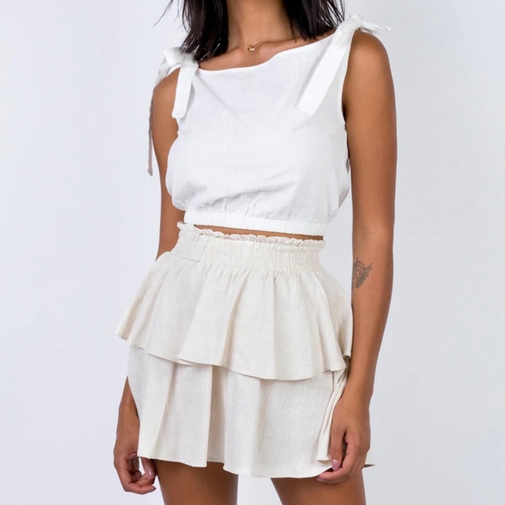 Princess polly GRETA MINI SKIRT BEIGE